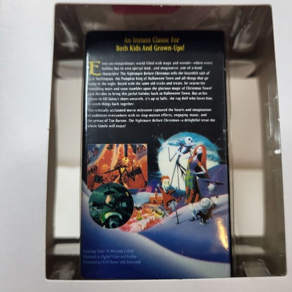 New Hallmark The Nightmare Before Christmas VHS Tape - Christmas Tree Ornament 2 - Picture 7 of 14